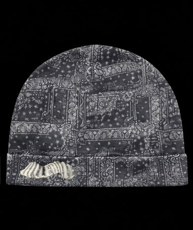 NAVY BANDANA SKULL CAP